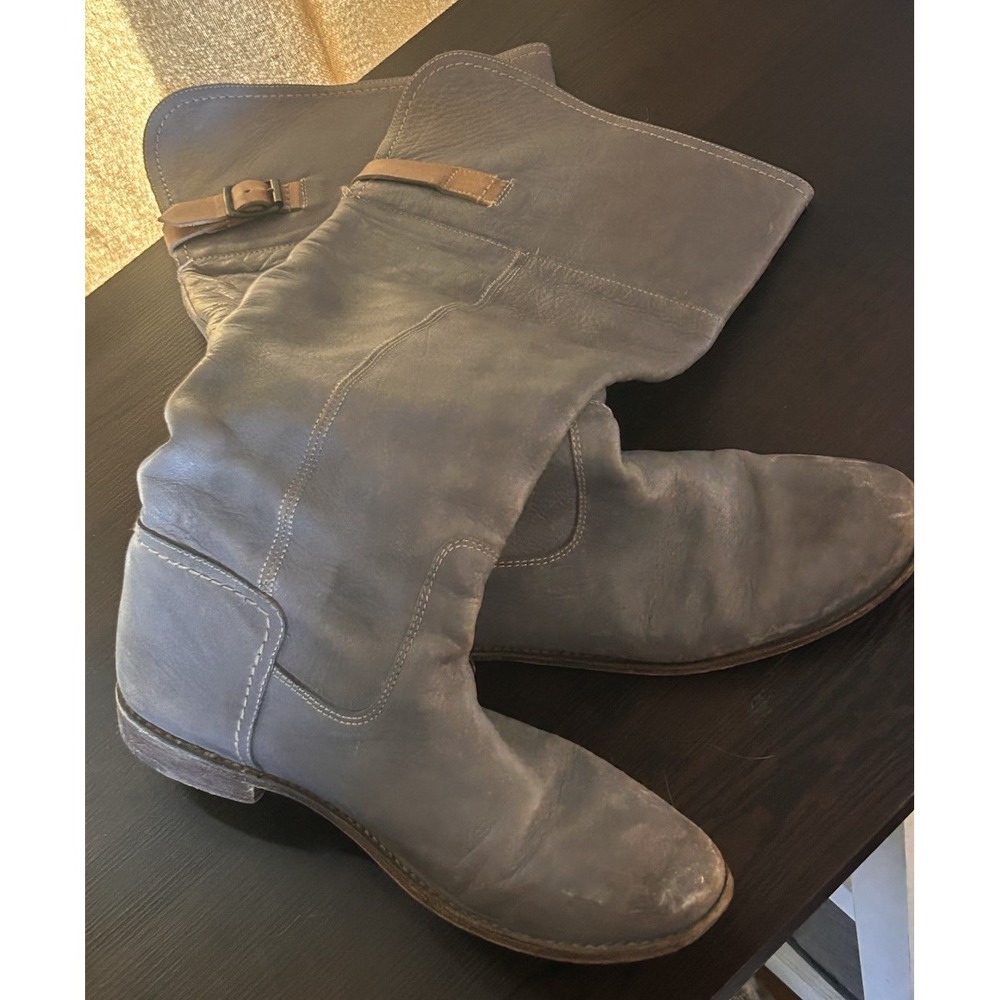 Frye 77061 Paige Womens 9.5 B Tall Taupe Beige Riding Boots Formal Preppy
